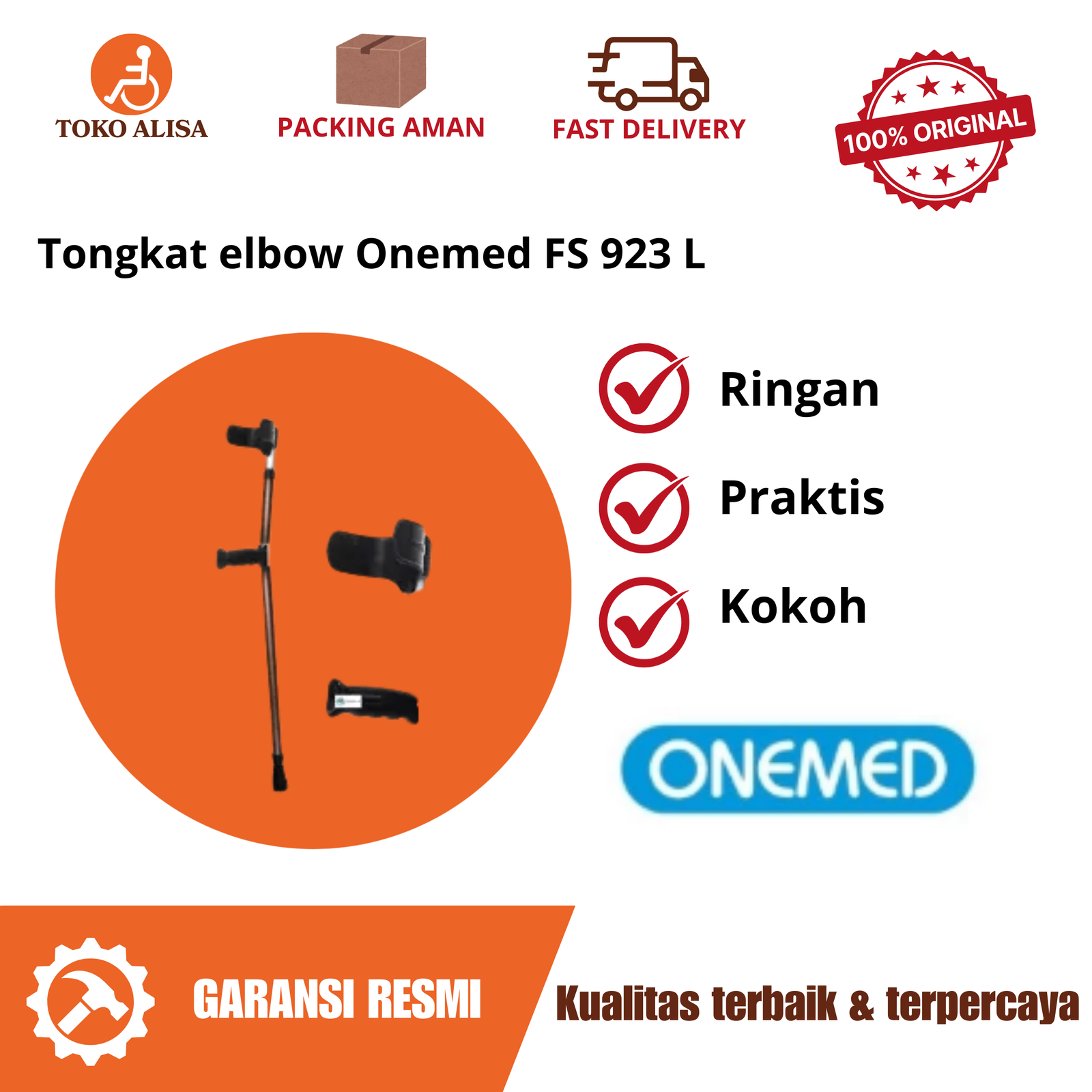 Tongkat elbow Onemed FS 923 L